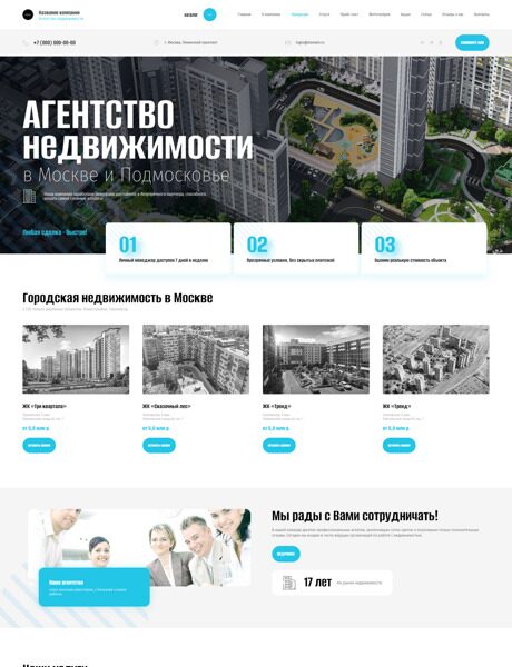 Готовый Сайт-Бизнес № 5453134 - Агентство недвижимости (Превью)