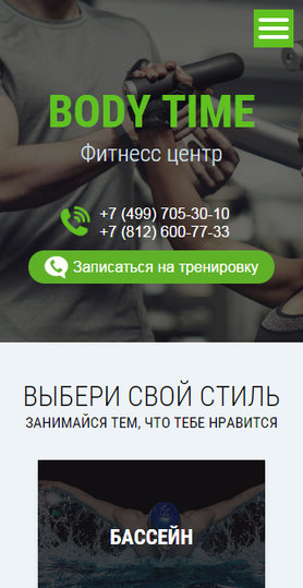 Мобильная версия дизайна № 60827