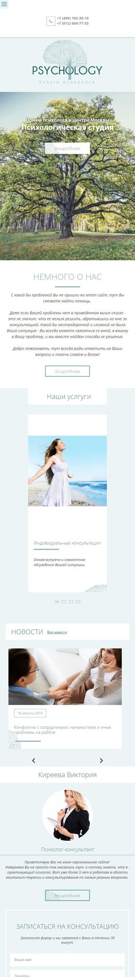Мобильная версия дизайна № 62886
