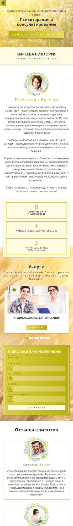 Мобильная версия дизайна № 63144