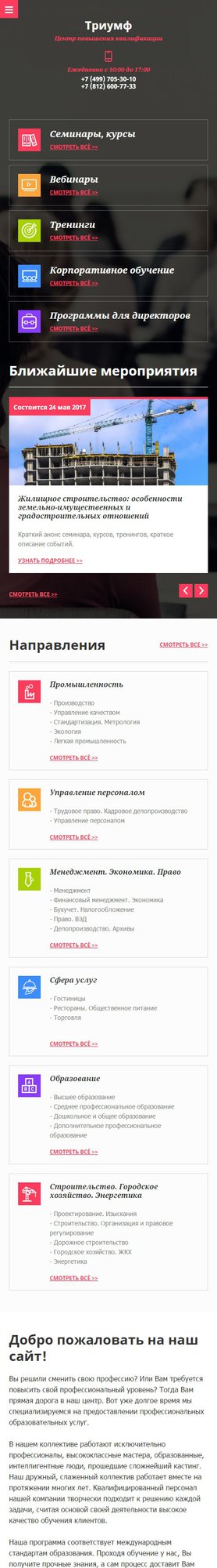 Мобильная версия дизайна № 63888