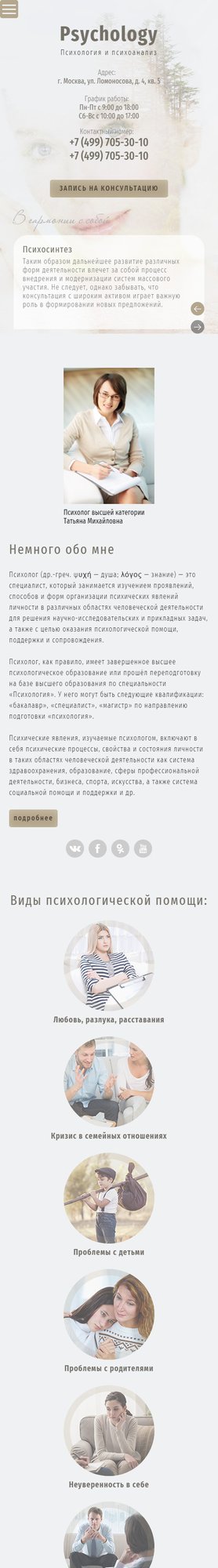Мобильная версия дизайна № 64083