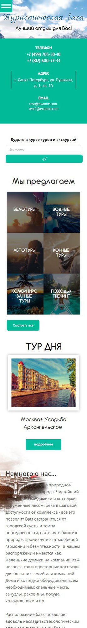 Мобильная версия дизайна № 66528