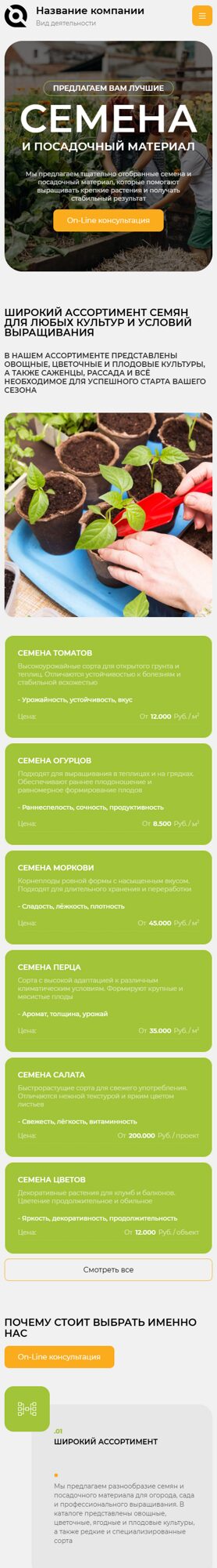 Мобильная версия дизайна № 104336