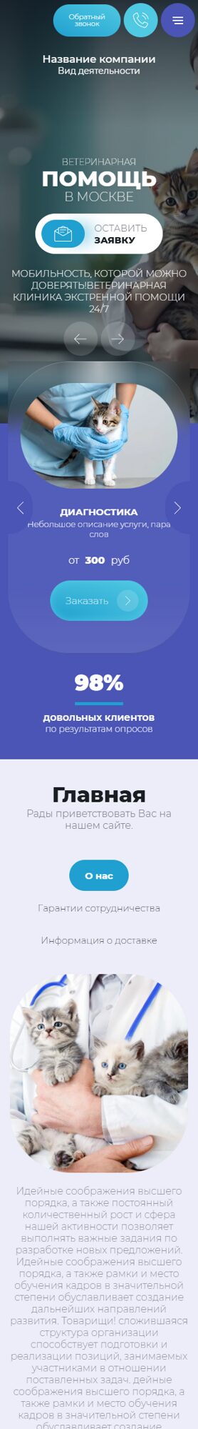 Мобильная версия дизайна № 104851