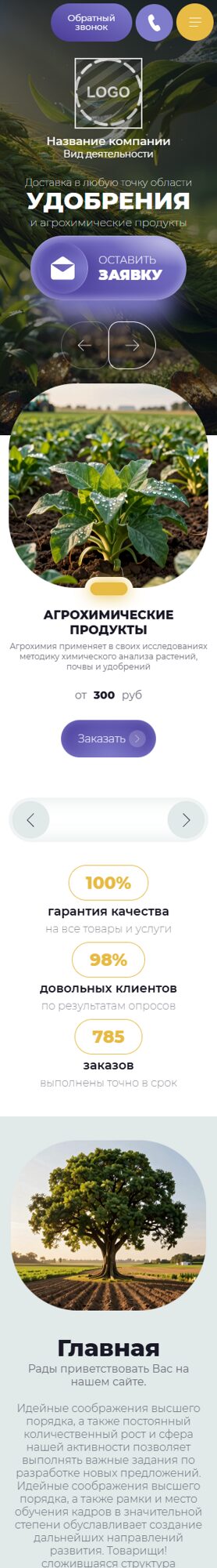 Мобильная версия дизайна № 106415