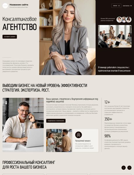 Готовый Сайт-Бизнес № 9009975 - Консалтинговые услуги (Превью)