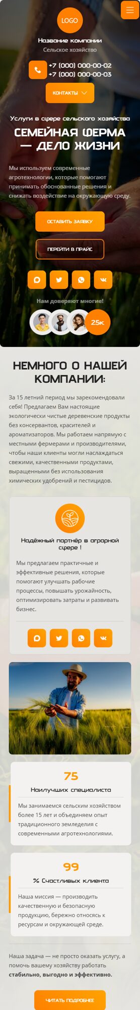 Мобильная версия дизайна № 107185