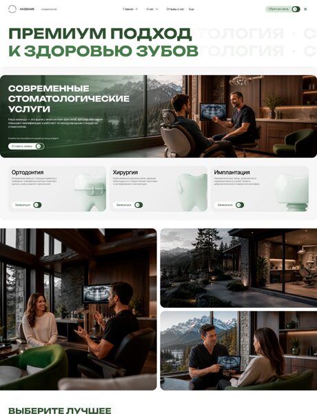 Готовый Сайт-Бизнес № 9044404 - Стоматологическая клиника (Превью)