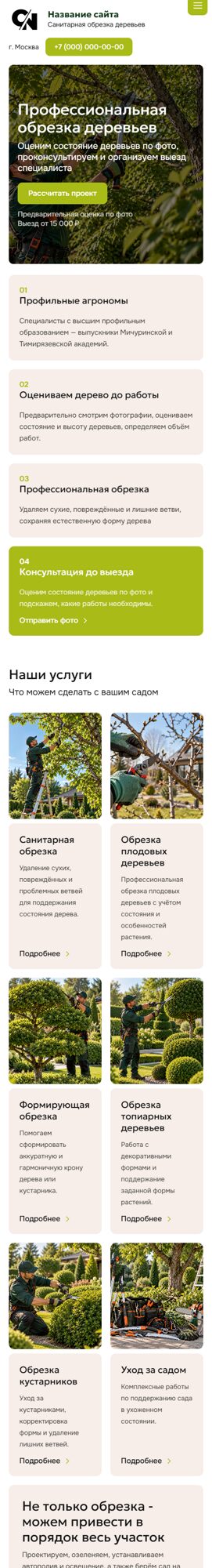 Мобильная версия дизайна № 107437