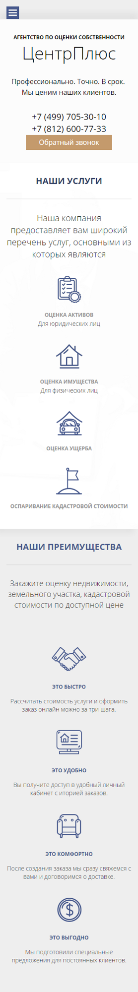Мобильная версия дизайна № 60486