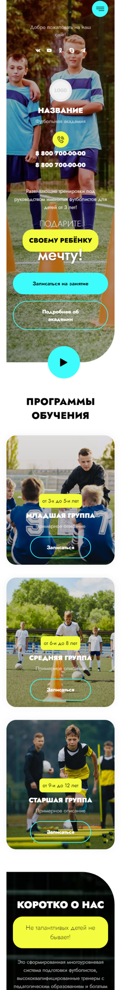 Мобильная версия дизайна № 88011