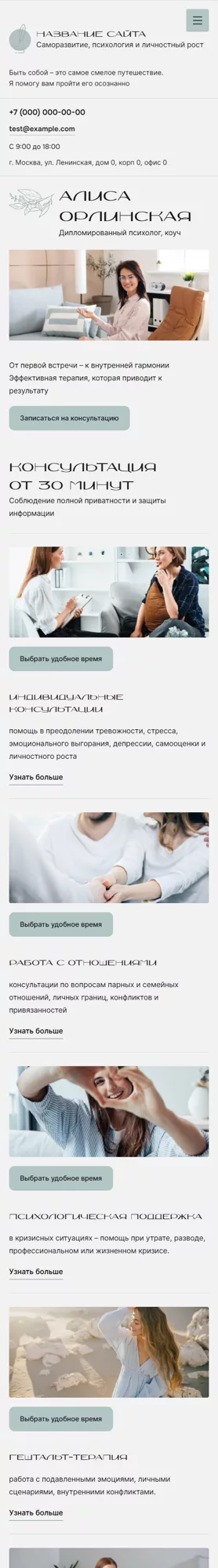 Мобильная версия дизайна № 100141