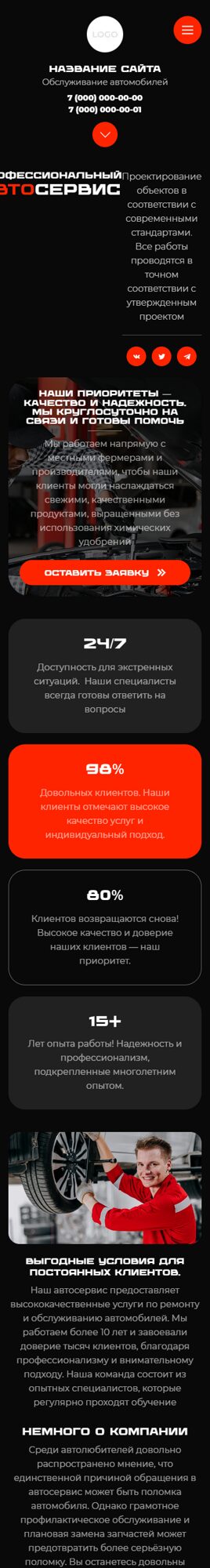 Мобильная версия дизайна № 100932