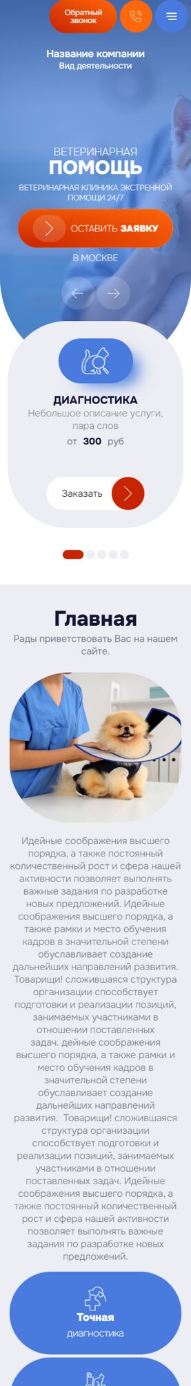 Мобильная версия дизайна № 103830